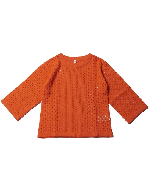 coca(coca)(コカ)の「キッズ ニット レース編み Uネック トップス(ニット/セーター・キッズ・オレンジ/ライトグリーン/アイボリー・100/110/120/130/140)」の18枚目の写真