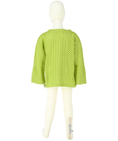 coca(coca)(コカ)の「キッズ ニット レース編み Uネック トップス(ニット/セーター・キッズ・オレンジ/ライトグリーン/アイボリー・100/110/120/130/140)」の21枚目の写真