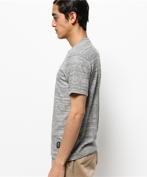 VENCEEXCHANGE(ヴァンスエクスチェンジ)の「ブークレーパイルTシャツ (Tシャツ/カットソー・メンズ・ネイビー/オフホワイト/グレー・MEDIUM/LARGE)」の7枚目の写真