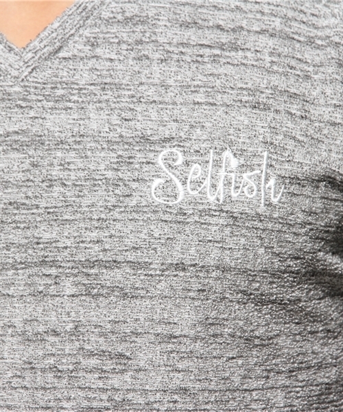 VENCEEXCHANGE(ヴァンスエクスチェンジ)の「ブークレーパイルTシャツ (Tシャツ/カットソー・メンズ・ネイビー/オフホワイト/グレー・MEDIUM/LARGE)」の4枚目の写真