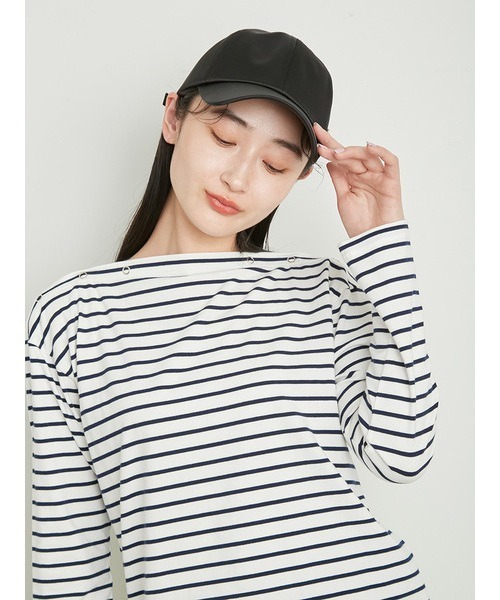 LILY BROWN(リリーブラウン)の「LBキャップ(キャップ・レディース・ブラック/ホワイト/アイボリー・FREE)」の12枚目の写真