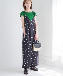 ROPE' PICNIC | 【WEB限定】ドット柄オールインワン(サロペット/オーバーオール)