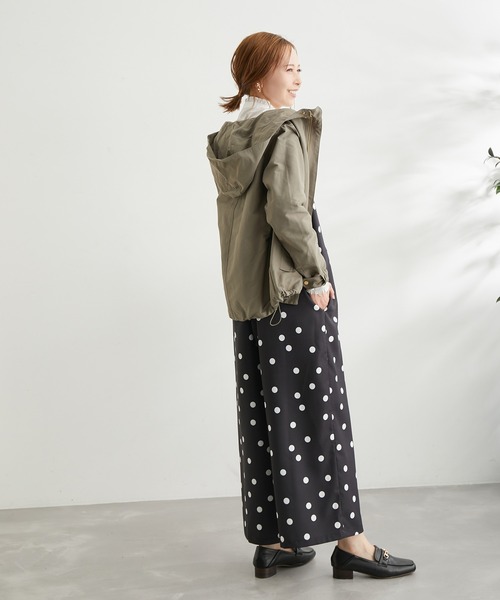 ROPE' PICNIC（ロペピクニック）の「【WEB限定】ドット柄オールインワン（サロペット/オーバーオール・レディース・ブラック系その他/グレー系その他・38）」の14枚目の写真
