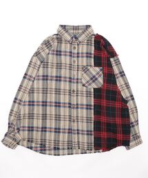 DANKE SCHON | DankeSchon/ダンケシェーン/CUT OFF CHECK SHIRTS(シャツ/ブラウス)