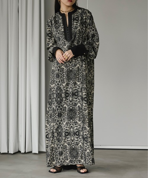 Ezick(エジック)の「Origami cuffs ペイズリーワンピース(ワンピース・レディース・ブラック系その他・FREE)」の21枚目の写真