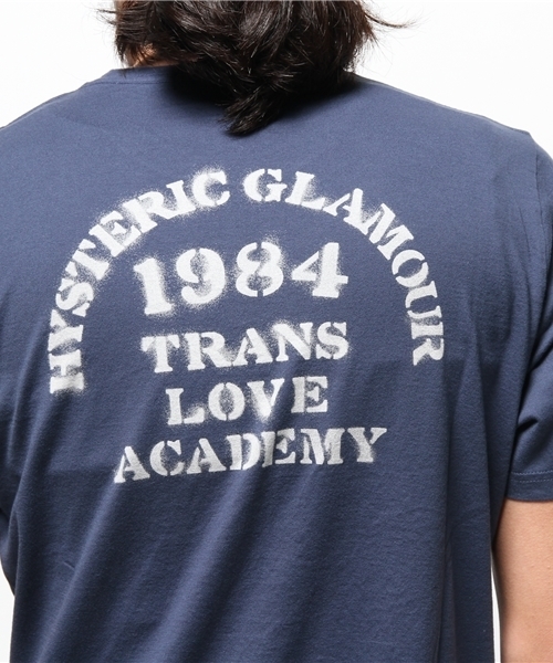 HYSTERIC GLAMOUR（ヒステリックグラマー）の「TRANS LOVE ACADEMY pt ポケ付T-SH（Tシャツ/カットソー・メンズ・ホワイト/イエロー/ネイビー/チャコールグレー・MEDIUM/LARGE/SMALL）」の13枚目の写真