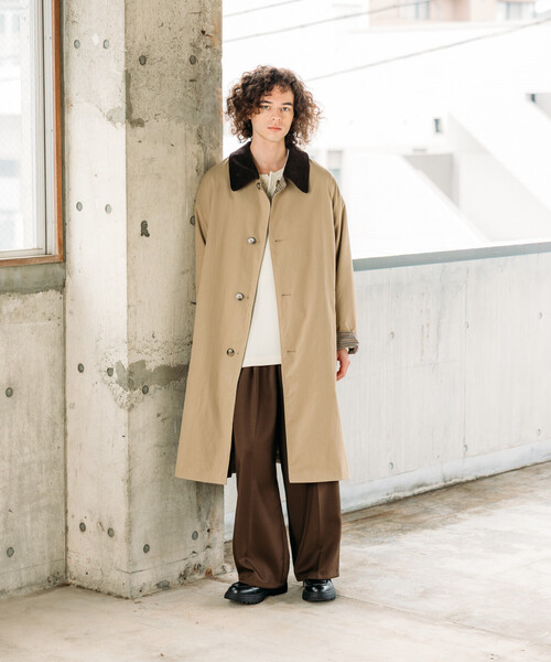 FREAK'S STORE(フリークスストア)の「限定展開 ワイドシルエット スタプレツイル イージースラックス/ワイドスラックス(スラックス・メンズ・ネイビー/ブラック/チャコールグレー/ブラウン・LARGE/SMALL/MEDIUM)」の9枚目の写真