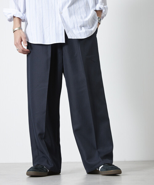 限定展開 ワイドシルエット スタプレツイル イージースラックス/ワイド