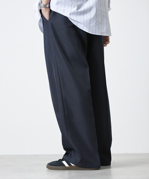 限定展開 ワイドシルエット スタプレツイル イージースラックス/ワイド