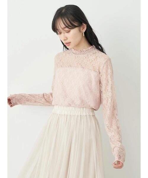 earth music&ecology（アースミュージックアンドエコロジー）の「レースドッキングプルオーバー（Tシャツ/カットソー・レディース・ブラック/アイボリー/ミント/ピンクベージュ・S/M）」の22枚目の写真