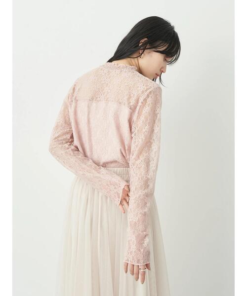 earth music&ecology（アースミュージックアンドエコロジー）の「レースドッキングプルオーバー（Tシャツ/カットソー・レディース・ブラック/アイボリー/ミント/ピンクベージュ・S/M）」の20枚目の写真