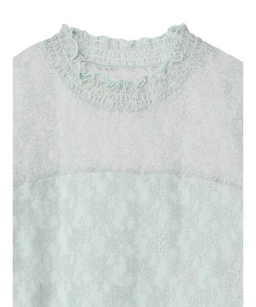 earth music&ecology（アースミュージックアンドエコロジー）の「レースドッキングプルオーバー（Tシャツ/カットソー・レディース・ブラック/アイボリー/ミント/ピンクベージュ・S/M）」の9枚目の写真