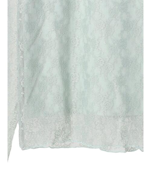 earth music&ecology（アースミュージックアンドエコロジー）の「レースドッキングプルオーバー（Tシャツ/カットソー・レディース・ブラック/アイボリー/ミント/ピンクベージュ・S/M）」の7枚目の写真