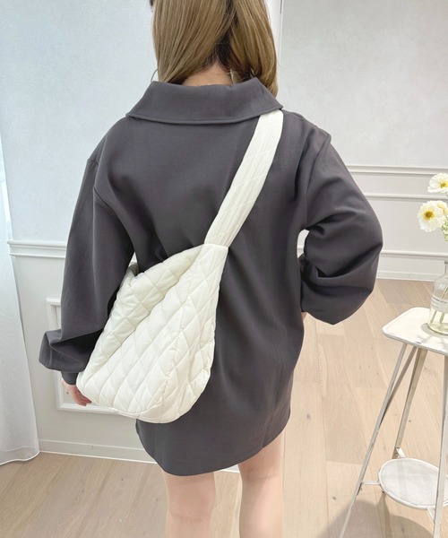 apres jour（アプレジュール）の「カットポロミニワンピース【ZOZOTOWN限定アイテム】（ワンピース・レディース・グレイッシュベージュ/ブラック系その他/アイボリー・X-LARGE/フリー）」の16枚目の写真