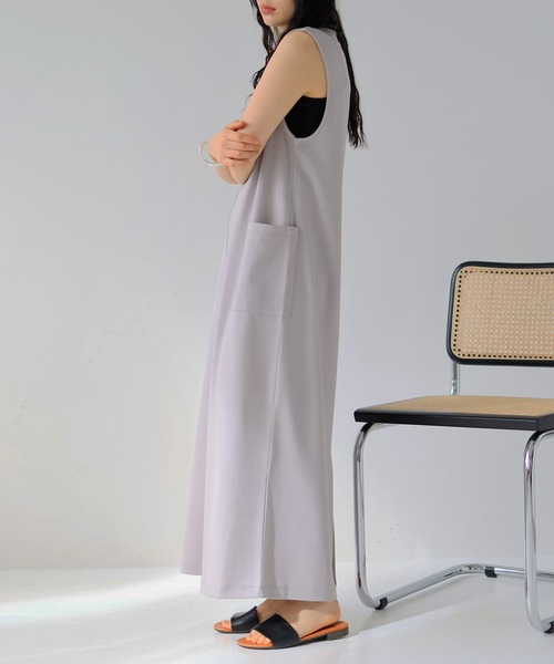 hellam（へラム）の「スキッパージャンパースカート（ジャンパースカート・レディース・グレー/ブラック/グリーン/アイボリー・FREE）」の18枚目の写真