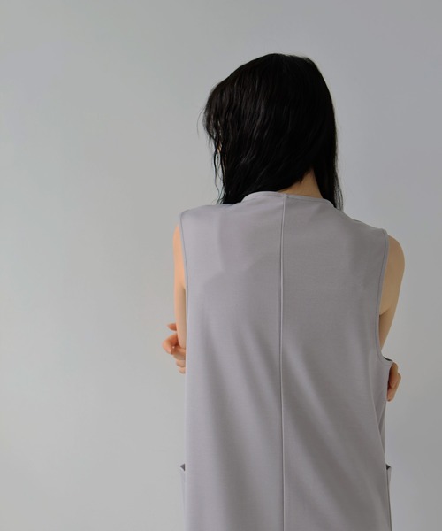 hellam（へラム）の「スキッパージャンパースカート（ジャンパースカート・レディース・グレー/ブラック/グリーン/アイボリー・FREE）」の15枚目の写真