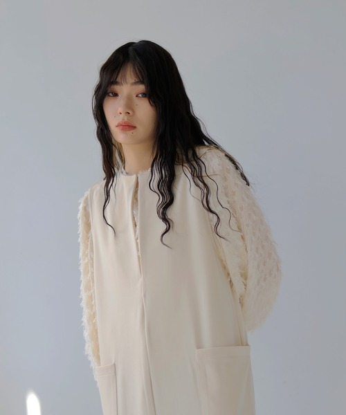 hellam（へラム）の「スキッパージャンパースカート（ジャンパースカート・レディース・グレー/ブラック/グリーン/アイボリー・FREE）」の13枚目の写真