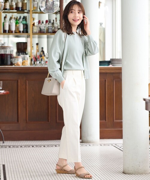 ANY SIS(エニィスィス)の「【UVケア・接触冷感・撥水】クールタッチミラクルガード テーパード パンツ(その他パンツ・レディース・スカイブルー系/ネイビー系/ピンク系/ブラック系/ホワイト系/黄土色系/ライトイエロー系・1/2/3)」の18枚目の写真