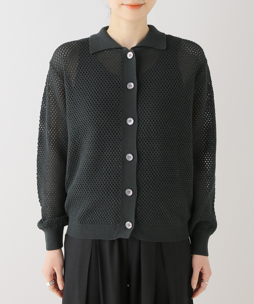 Plage【NEARBYME/ニアーバイミー】 MESH カーディガン セール】【NEARBYME/ニアーバイミー】 MESH カーディガン