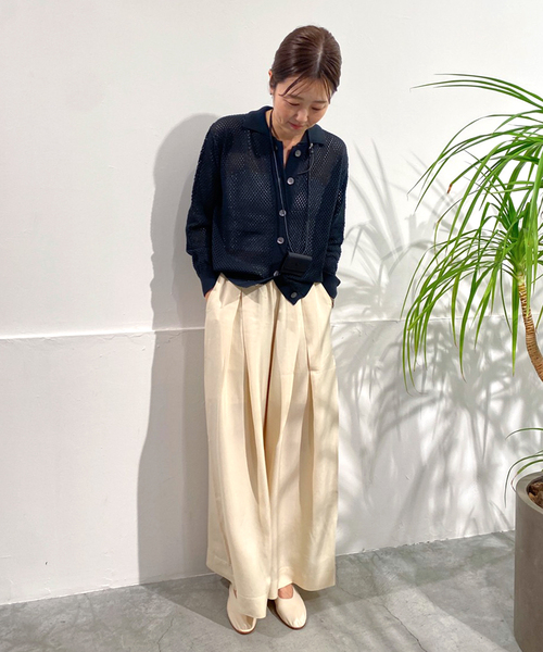 Plage【NEARBYME/ニアーバイミー】 MESH カーディガン セール】【NEARBYME/ニアーバイミー】 MESH カーディガン
