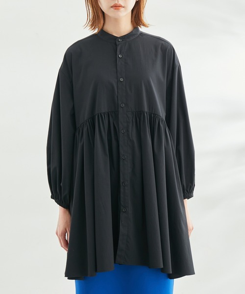 ROPE' PICNIC(ロペピクニック)の「【WEB限定】洗える/デザインチュニックブラウス(シャツ/ブラウス・レディース・ブラック/ブルー系その他4・38)」の19枚目の写真