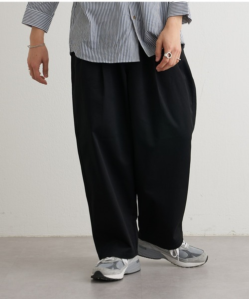 CIAOPANIC TYPY（チャオパニックティピー）の「ツータックツイルワイドバルーンチノパンツ（チノパンツ・メンズ・ブラック/ベージュ/インディゴブルー・MEDIUM/LARGE）」の4枚目の写真