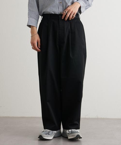 CIAOPANIC TYPY（チャオパニックティピー）の「ツータックツイルワイドバルーンチノパンツ（チノパンツ・メンズ・ブラック/ベージュ/インディゴブルー・MEDIUM/LARGE）」の8枚目の写真