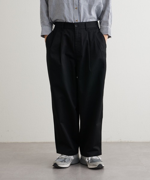 CIAOPANIC TYPY（チャオパニックティピー）の「ツータックツイルワイドバルーンチノパンツ（チノパンツ・メンズ・ブラック/ベージュ/インディゴブルー・MEDIUM/LARGE）」の14枚目の写真