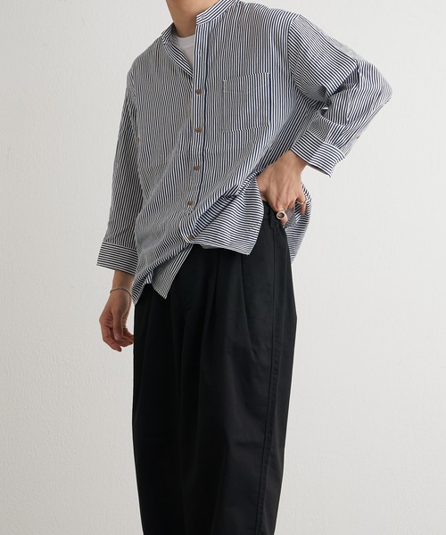 CIAOPANIC TYPY（チャオパニックティピー）の「ツータックツイルワイドバルーンチノパンツ（チノパンツ・メンズ・ブラック/ベージュ/インディゴブルー・MEDIUM/LARGE）」の16枚目の写真