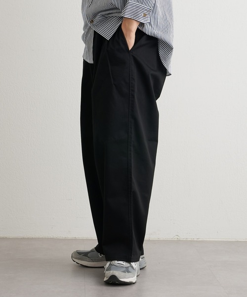 CIAOPANIC TYPY（チャオパニックティピー）の「ツータックツイルワイドバルーンチノパンツ（チノパンツ・メンズ・ブラック/ベージュ/インディゴブルー・MEDIUM/LARGE）」の11枚目の写真