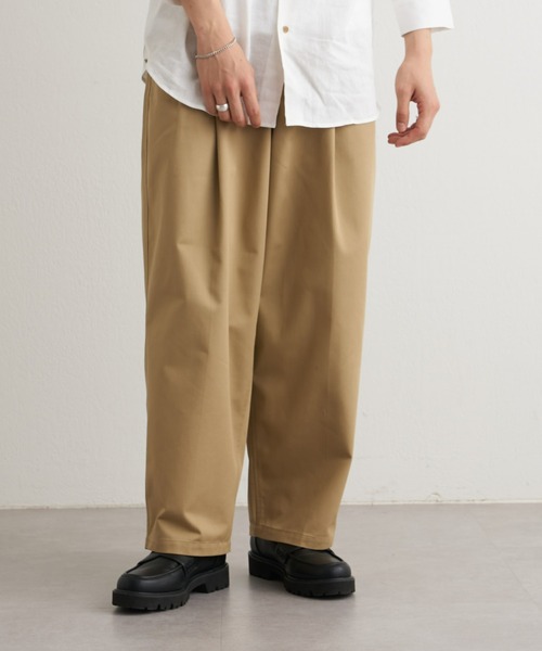 CIAOPANIC TYPY（チャオパニックティピー）の「ツータックツイルワイドバルーンチノパンツ（チノパンツ・メンズ・ブラック/ベージュ/インディゴブルー・MEDIUM/LARGE）」の20枚目の写真