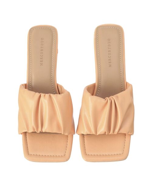 MERCURYDUO(マーキュリーデュオ)の「スクエアトゥギャザーサンダル(サンダル・レディース・オレンジ/ラベンダー/ダークブラウン・38/36)」の11枚目の写真