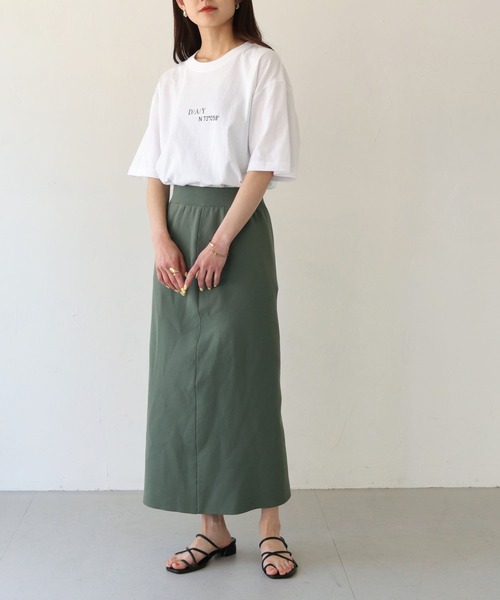 HER CLOSET（ハークローゼット）の「【shemoshelly】WEB限定DAYロゴTシャツ（Tシャツ/カットソー・レディース・ブラック/ホワイト・S/M/L）」の15枚目の写真