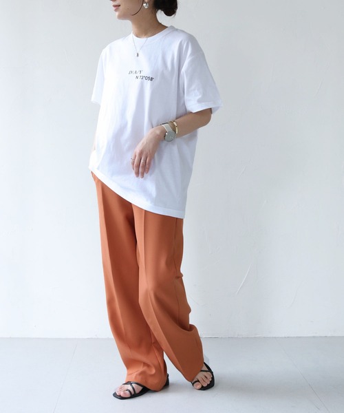 HER CLOSET（ハークローゼット）の「【shemoshelly】WEB限定DAYロゴTシャツ（Tシャツ/カットソー・レディース・ブラック/ホワイト・S/M/L）」の18枚目の写真