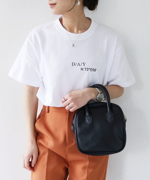HER CLOSET（ハークローゼット）の「【shemoshelly】WEB限定DAYロゴTシャツ（Tシャツ/カットソー・レディース・ブラック/ホワイト・S/M/L）」の21枚目の写真