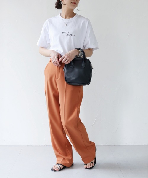 HER CLOSET（ハークローゼット）の「【shemoshelly】WEB限定DAYロゴTシャツ（Tシャツ/カットソー・レディース・ブラック/ホワイト・S/M/L）」の13枚目の写真