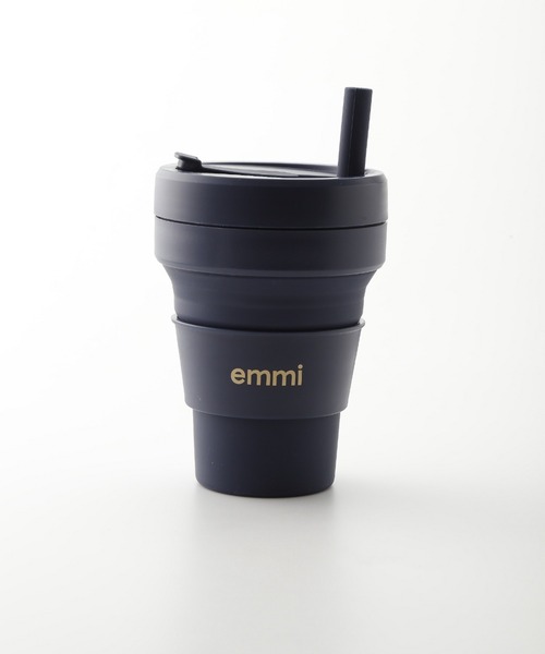 emmi(エミ)の「【emmi×stojo】BIGGIE 470ml(グラス/マグカップ/タンブラー・レディース・ネイビー・FREE)」の1枚目の写真
