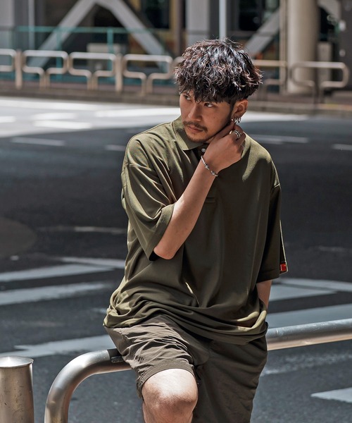 Leyline(レイライン)の「【Leyline】Big polo shirts(ポロシャツ・メンズ・ベージュ/ブラック/カーキ・LARGE/X-LARGE/MEDIUM)」の7枚目の写真