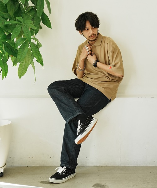 Leyline(レイライン)の「【Leyline】Big polo shirts(ポロシャツ・メンズ・ベージュ/ブラック/カーキ・LARGE/X-LARGE/MEDIUM)」の11枚目の写真