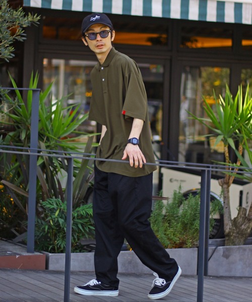 Leyline(レイライン)の「【Leyline】Big polo shirts(ポロシャツ・メンズ・ベージュ/ブラック/カーキ・LARGE/X-LARGE/MEDIUM)」の4枚目の写真