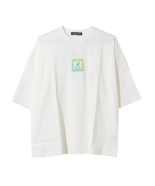 KANGOL KIDS(カンゴールキッズ)の「KANGOL 別注蛍光シリコンプリントスーパービッグTシャツ(Tシャツ/カットソー・キッズ・ブラック/オフホワイト/ライトグレー・120/130/140/150)」の10枚目の写真