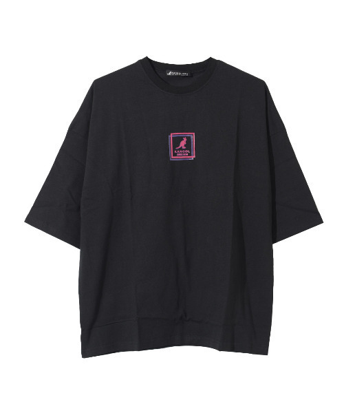 KANGOL KIDS(カンゴールキッズ)の「KANGOL 別注蛍光シリコンプリントスーパービッグTシャツ(Tシャツ/カットソー・キッズ・ブラック/オフホワイト/ライトグレー・120/130/140/150)」の11枚目の写真
