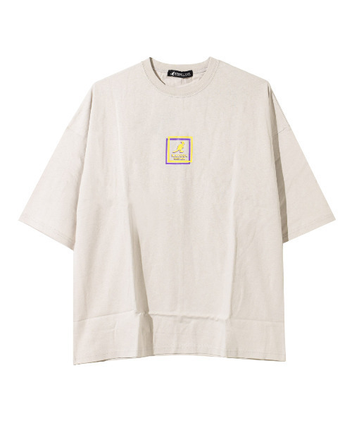 KANGOL KIDS(カンゴールキッズ)の「KANGOL 別注蛍光シリコンプリントスーパービッグTシャツ(Tシャツ/カットソー・キッズ・ブラック/オフホワイト/ライトグレー・120/130/140/150)」の12枚目の写真