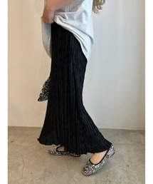 WC | クリンクルサテンロングスカート(スカート)