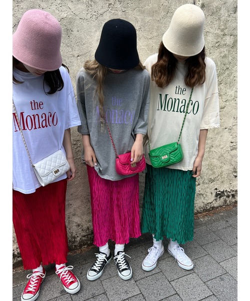 WC（ダブル シー）の「クリンクルサテンロングスカート（スカート・レディース・ピンク/グリーン/ブラック/レッド・FREE）」の18枚目の写真