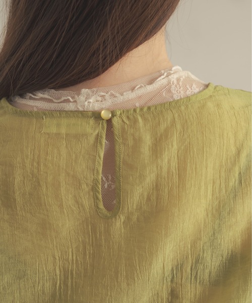 Ambre Neige(アンブルネージュ)の「袖ボリュームシアートップス/【WEB/EC限定商品】(シャツ/ブラウス・レディース・ライトグリーン/ベージュ/アイボリー・FREE)」の19枚目の写真