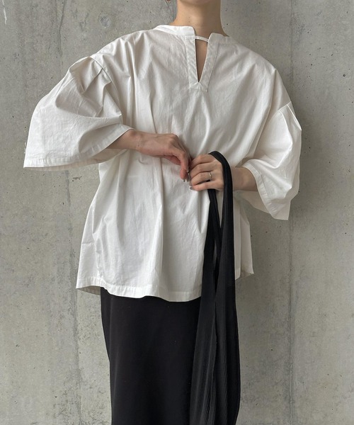 select MOCA（セレクトモカ）の「タックプリーツストライプハンドバッグ（ハンドバッグ・レディース・ベージュ系その他/ブラック・FREE）」の22枚目の写真