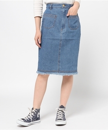 Omekashi | 【Omekashi】デニムタイトスカート(デニムスカート)