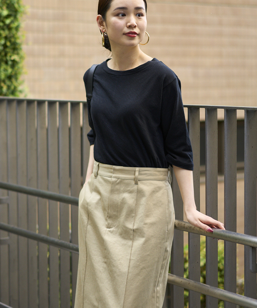 RITA（リタ）の「【RITA】スラブTEE（Tシャツ/カットソー・レディース・ブラック/ピンク/グリーン/ホワイト・FREE）」の2枚目の写真