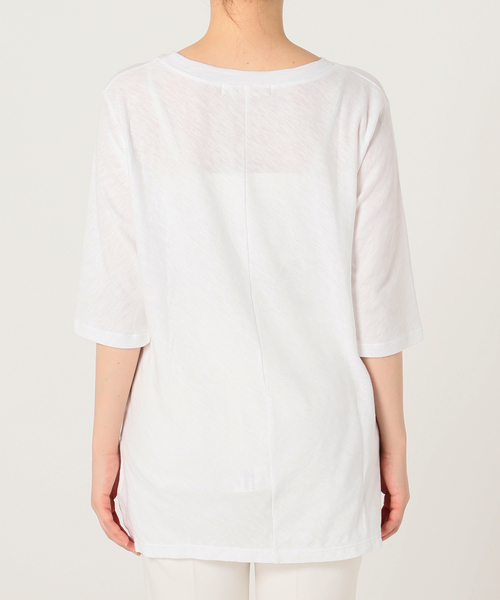 RITA（リタ）の「【RITA】スラブTEE（Tシャツ/カットソー・レディース・ブラック/ピンク/グリーン/ホワイト・FREE）」の8枚目の写真